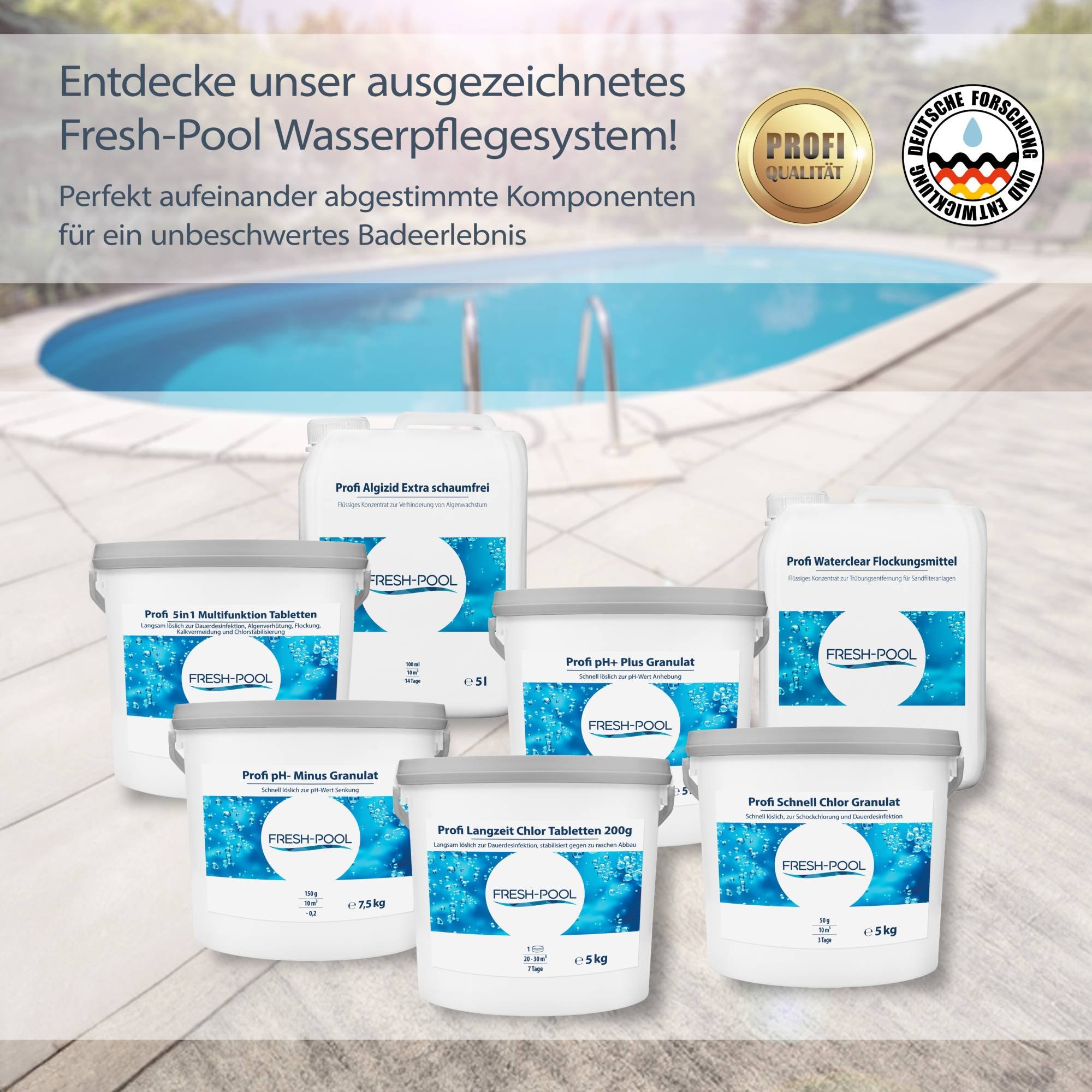 Fresh-Pool Profi Algizid Extra schaumfrei 5 Liter